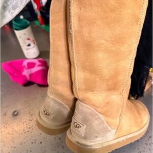 UGG Classic Tan and Cream Boots